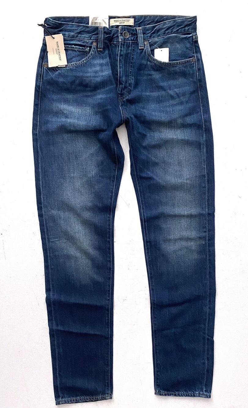 Levi's Levis Mens Nwt Made & Crafted Shuttle Tapered Blue Jeans 30 x 34